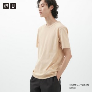 Koszulka Damskie Uniqlo U Crew Neck Short-Sleeve Natural,Uniqlo Polska | Y475267