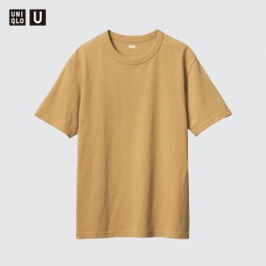 Koszulka Damskie Uniqlo U Crew Neck Short-Sleeve Żółte,Uniqlo Polska | U502068