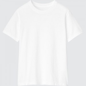 Koszulka Dziecięce Uniqlo Cotton Color Crew Neck Short-Sleeve Białe,Uniqlo Polska | P469824