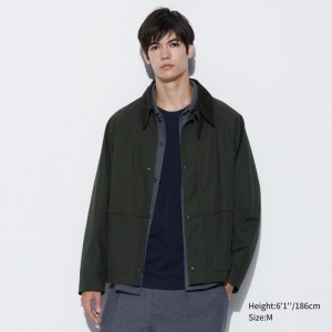 Koszulka Męskie Uniqlo Brushed Cotton Crew Neck Long-Sleeve Granatowe,Uniqlo Polska | G749864