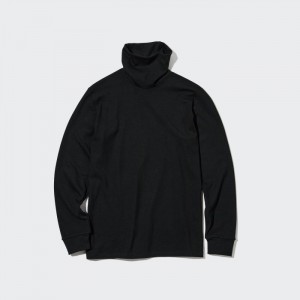 Koszulka Męskie Uniqlo HEATTECH Ultra Warm Turtleneck (2022 Edition) Czarne,Uniqlo Polska | D961973