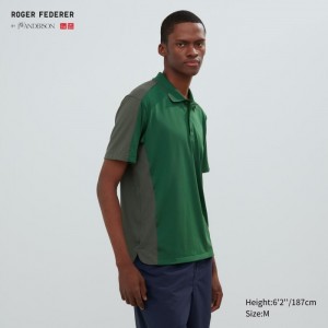 Koszulka Polo Męskie Uniqlo DRY-EX Short Sleeve Zielone,Uniqlo Polska | F315599