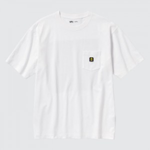 Koszulki Z Grafiką Damskie Uniqlo Keith Haring UT (Short Sleeve) Białe,Uniqlo Polska | K943094