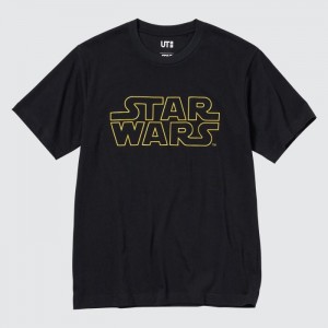 Koszulki Z Grafiką Damskie Uniqlo MAGIC FOR ALL FOREVER UT (Short-Sleeve) Czarne,Uniqlo Polska | J385402