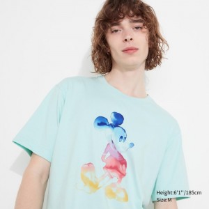 Koszulki Z Grafiką Damskie Uniqlo MAGIC FOR ALL FOREVER UT (Short-Sleeve) Głęboka Zielone,Uniqlo Polska | U010758