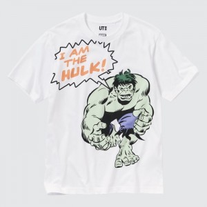 Koszulki Z Grafiką Damskie Uniqlo MAGIC FOR ALL FOREVER UT (Short-Sleeve) Białe,Uniqlo Polska | O448061