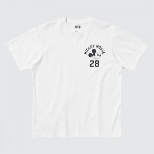 Koszulki Z Grafiką Damskie Uniqlo Magic For All Favorites UT (Short-Sleeve) Białe,Uniqlo Polska | D558463