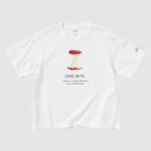 Koszulki Z Grafiką Damskie Uniqlo Magic For All Favorites UT (Short-Sleeve) Białe,Uniqlo Polska | I085408