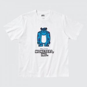Koszulki Z Grafiką Damskie Uniqlo Magic For All Favorites UT (Short-Sleeve) Białe,Uniqlo Polska | F519524