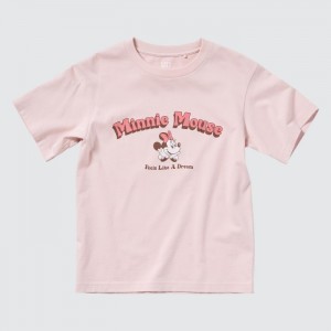 Koszulki Z Grafiką Dziecięce Uniqlo Collection UT (Short-Sleeve) Różowe,Uniqlo Polska | T247831