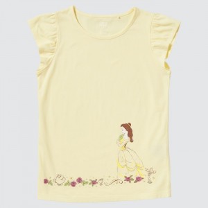 Koszulki Z Grafiką Dziecięce Uniqlo Heroines UT (Short-Sleeve) Kremowe,Uniqlo Polska | R512589