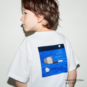 Koszulki Z Grafiką Dziecięce Uniqlo KAWS UT (Short-Sleeve) Białe,Uniqlo Polska | N001816