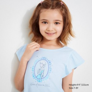 Koszulki Z Grafiką Dziecięce Uniqlo MAGIC FOR ALL FOREVER UT (Short-Sleeve) Głęboka Niebieskie,Uniqlo Polska | T108790