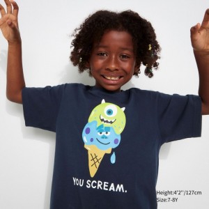 Koszulki Z Grafiką Dziecięce Uniqlo Magic For All Favorites UT (Short-Sleeve) Granatowe,Uniqlo Polska | N017970