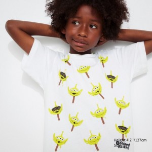 Koszulki Z Grafiką Dziecięce Uniqlo Magic For All Favorites UT (Short-Sleeve) Białe,Uniqlo Polska | F720859