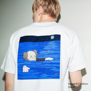 Koszulki Z Grafiką Męskie Uniqlo KAWS UT (Short-Sleeve) Białe,Uniqlo Polska | J391633