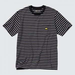 Koszulki Z Grafiką Męskie Uniqlo UT Archive UT (Short-Sleeve) (Jean-Michel Basquiat) Czarne,Uniqlo Polska | U454586