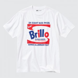 Koszulki Z Grafiką Męskie Uniqlo UT Archive UT (Short Sleeve) (Andy Warhol) Białe,Uniqlo Polska | G273113
