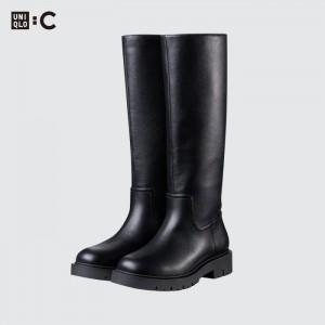 Kozaki Damskie Uniqlo Comfeel Touch Long Czarne,Uniqlo Polska | Y588169