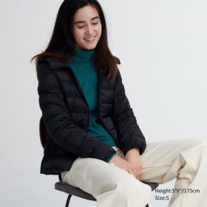 Kurtka Puchowa Damskie Uniqlo Ultra Light Czarne,Uniqlo Polska | G648379