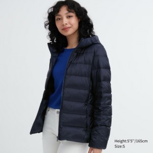 Kurtka Puchowa Damskie Uniqlo Ultra Light Granatowe,Uniqlo Polska | F902348