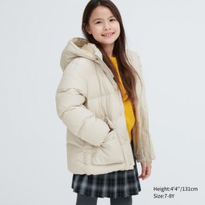 Kurtka Puchowa Dziecięce Uniqlo Warm-Padded Białe,Uniqlo Polska | O091414