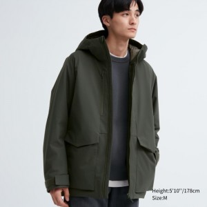 Kurtka Puchowa Męskie Uniqlo Hybrid (3D Cut) Ciemny Zielone,Uniqlo Polska | F802520
