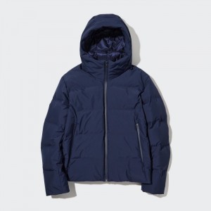 Kurtka Puchowa Męskie Uniqlo Seamless (3D Cut) Granatowe,Uniqlo Polska | D562317