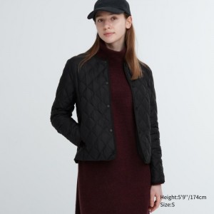 Kurtki Damskie Uniqlo PUFFTECH Quilted (Warm Padded) Czarne,Uniqlo Polska | S479980