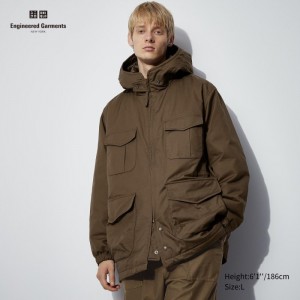 Kurtki Damskie Uniqlo PUFFTECH Utility (HEATTECH) Brązowe,Uniqlo Polska | I465207