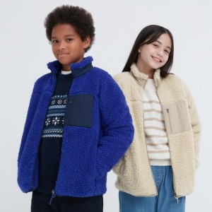 Kurtki Dziecięce Uniqlo Windproof Fleece Niebieskie,Uniqlo Polska | Q504062