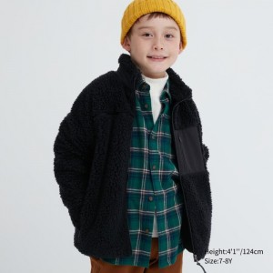 Kurtki Dziecięce Uniqlo Windproof Fleece Czarne,Uniqlo Polska | Q115341