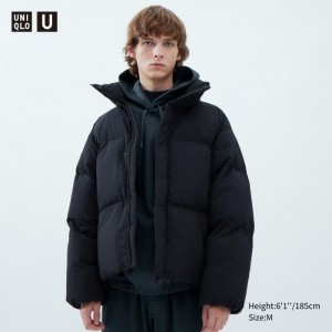 Kurtki Męskie Uniqlo Padded Volume Czarne,Uniqlo Polska | P288119