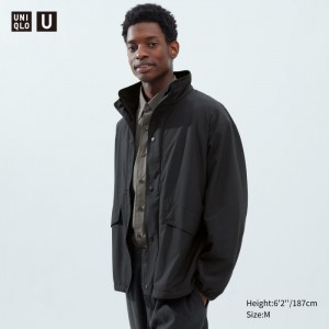 Kurtki Męskie Uniqlo Reversible Stand Czarne,Uniqlo Polska | B595655