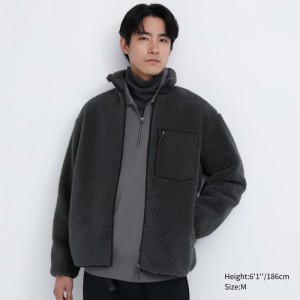 Kurtki Polarowe Męskie Uniqlo Windproof Outer Ciemny Szare,Uniqlo Polska | P642865