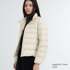 Kurtki Puchowe Damskie Uniqlo Ultra Light Białe,Uniqlo Polska | Z998312