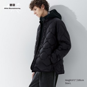 Kurtki Puchowe Męskie Uniqlo Recycled Hybrid Czarne,Uniqlo Polska | K120614