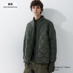 Kurtki Puchowe Męskie Uniqlo Recycled Hybrid Oliwkowe,Uniqlo Polska | X031826