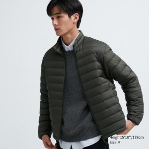 Kurtki Puchowe Męskie Uniqlo Ultra Light (Narrow Quilt) Oliwkowe,Uniqlo Polska | L221502
