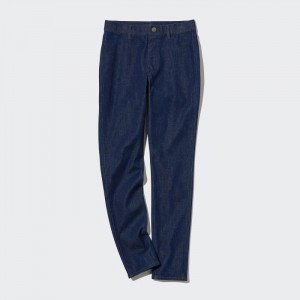 Legginsy Damskie Uniqlo Ultra Stretch Denim Pants Granatowe,Uniqlo Polska | Z159793
