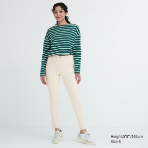 Legginsy Damskie Uniqlo Ultra Stretch Pants Białe,Uniqlo Polska | U829064