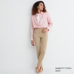 Legginsy Damskie Uniqlo Ultra Stretch Pants Beżowe,Uniqlo Polska | W033604