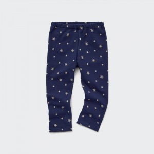 Legginsy Niemowlęce Uniqlo Fleece (Star) Granatowe,Uniqlo Polska | E328497