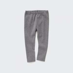Legginsy Niemowlęce Uniqlo Full-Length (Ribbed) Szare,Uniqlo Polska | C401534