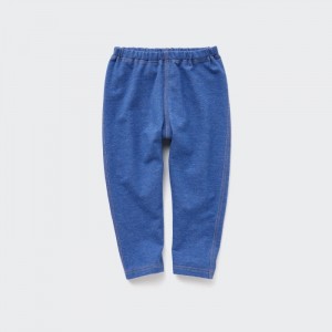 Legginsy Niemowlęce Uniqlo Relaxed-Fit (Denim-Like) Niebieskie,Uniqlo Polska | S173222