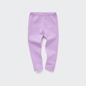 Legginsy Niemowlęce Uniqlo Ribbed Fioletowe,Uniqlo Polska | B763373