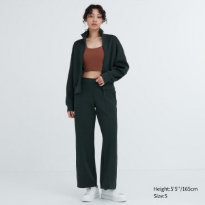 Lounge Pants Damskie Uniqlo Dry Sweat Ciemny Zielone,Uniqlo Polska | F993558