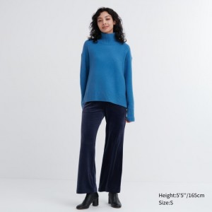 Lounge Pants Damskie Uniqlo Ultra Stretch Smooth Granatowe,Uniqlo Polska | Y113479