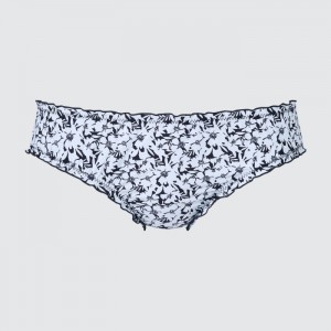 Majtki Damskie Uniqlo Frilled Mid-Rise Granatowe,Uniqlo Polska | Q427442