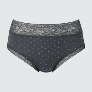 Majtki Damskie Uniqlo High-Rise Ciemny Szare,Uniqlo Polska | T737975